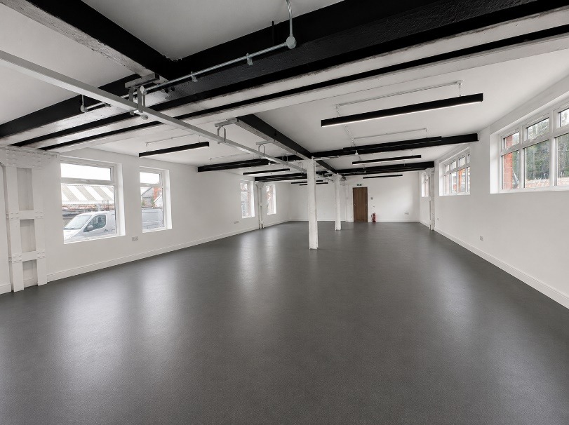 Open-plan commercial unit at Westgate Brewery