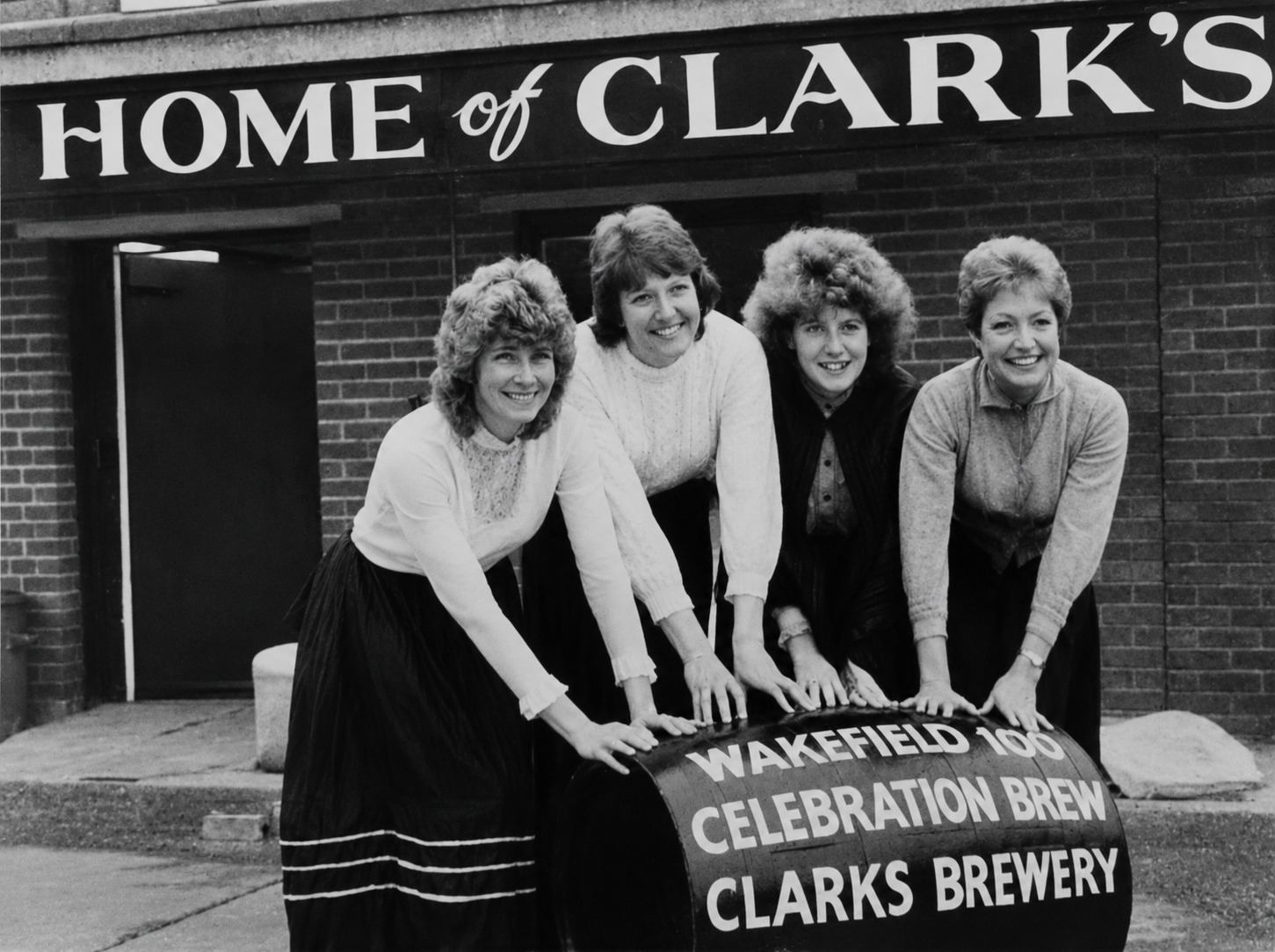 Clark's Brewery staff in an archive photograph