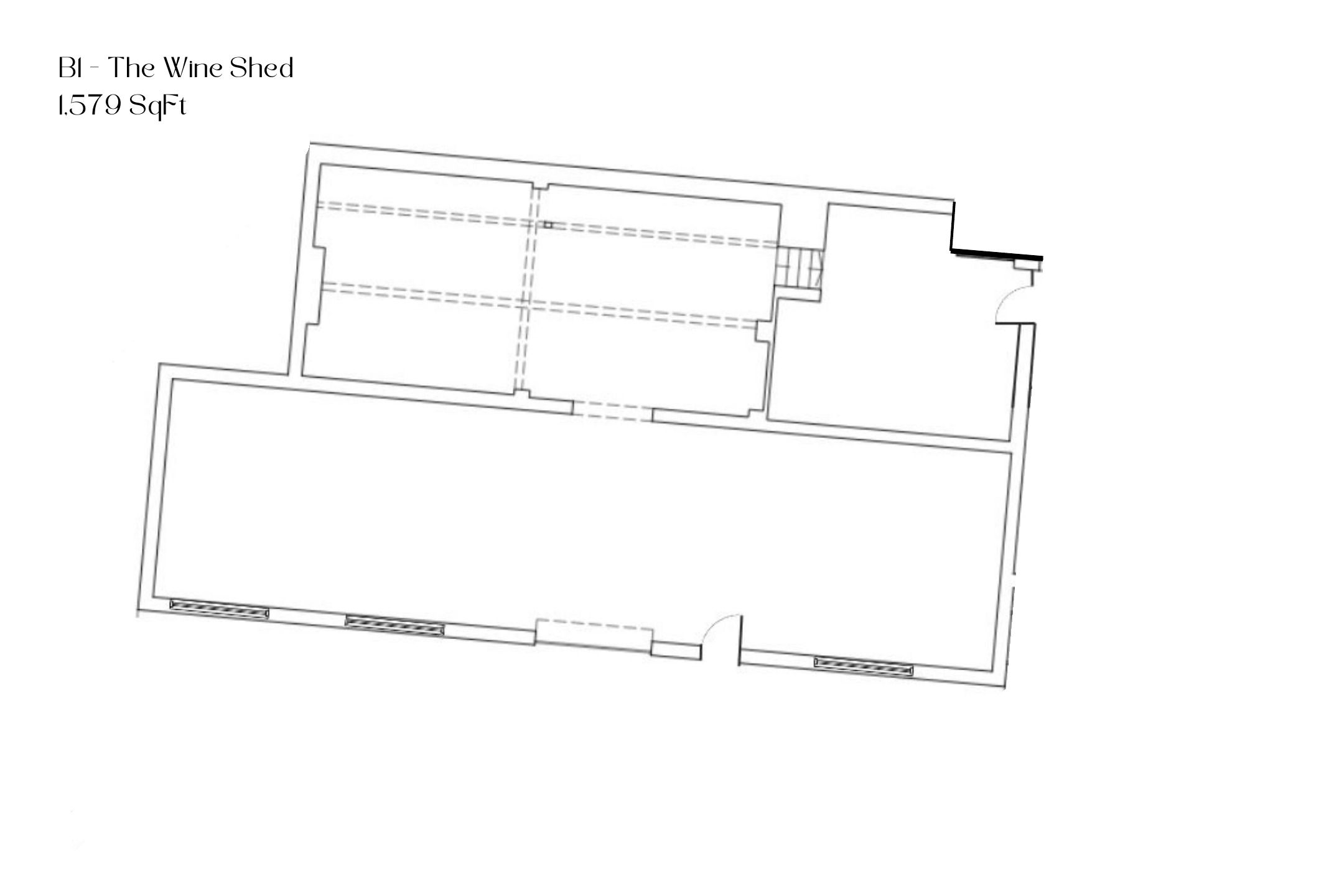 Floor plan for unit B1