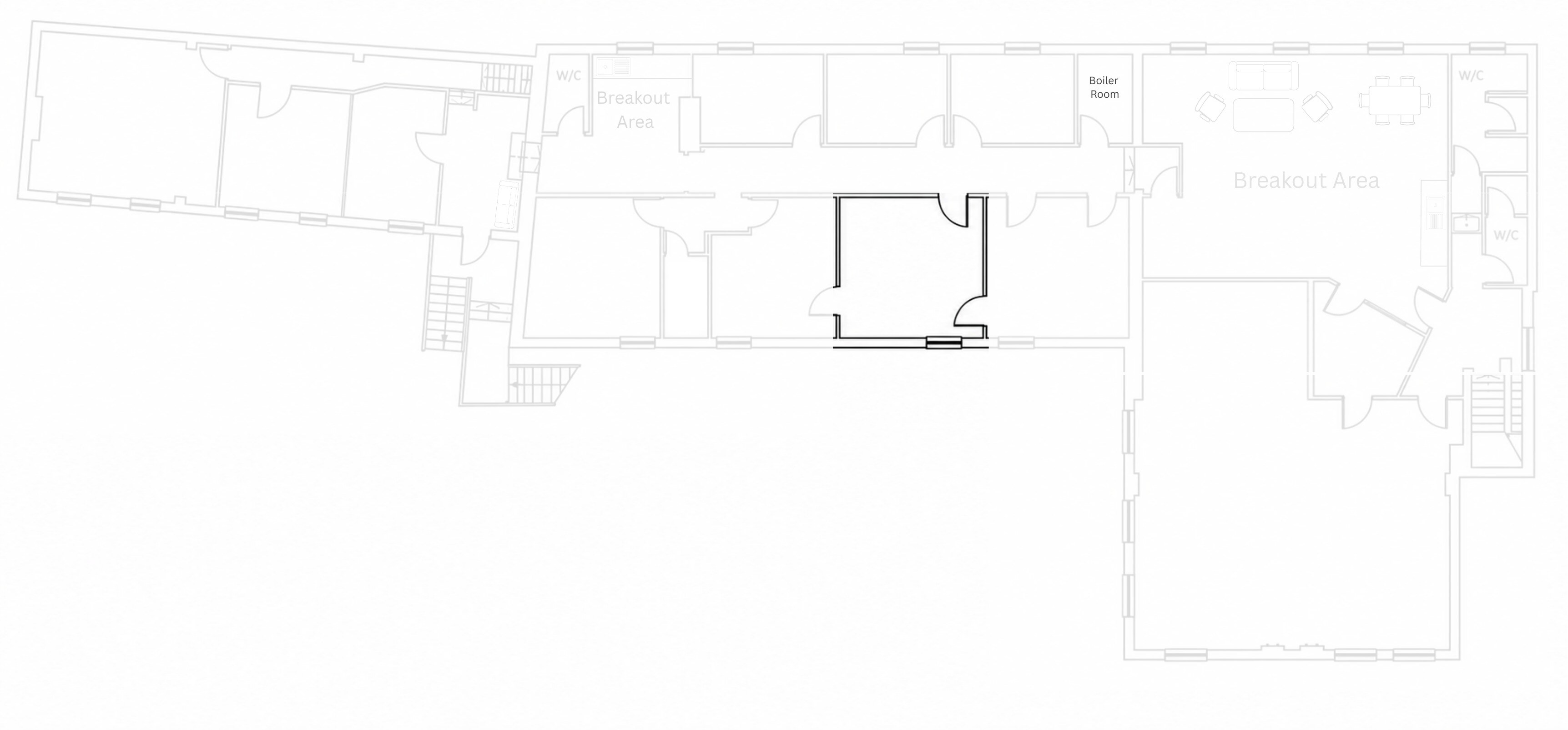 First-floor location plan highlighting office G3