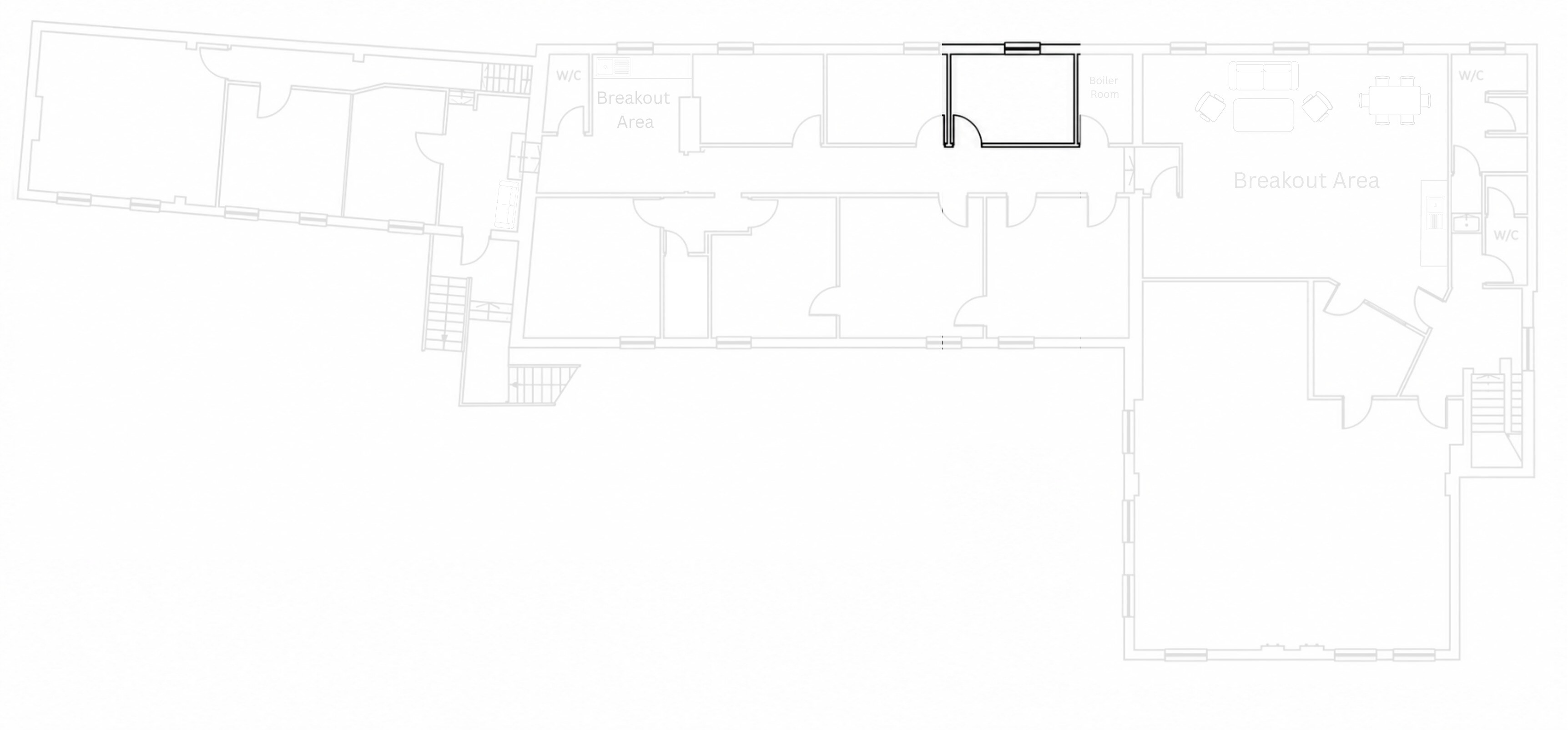 First-floor location plan highlighting office G6