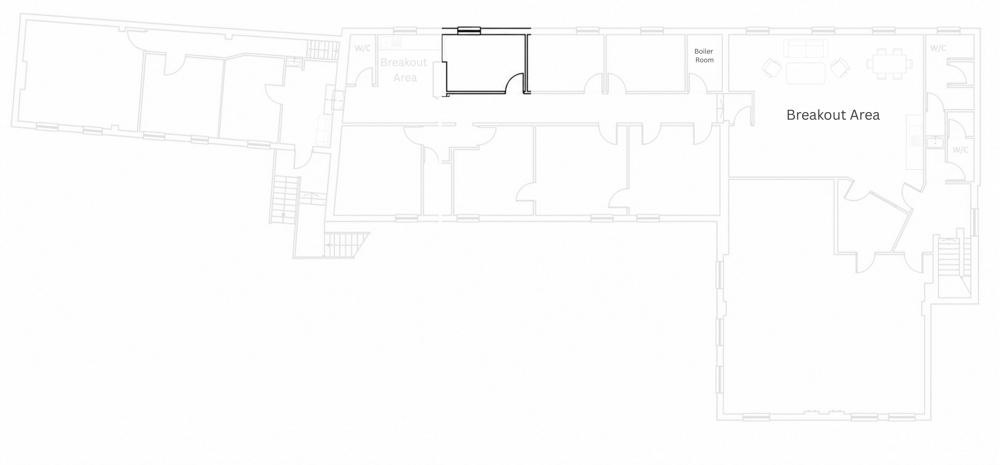 First-floor location plan highlighting office G8