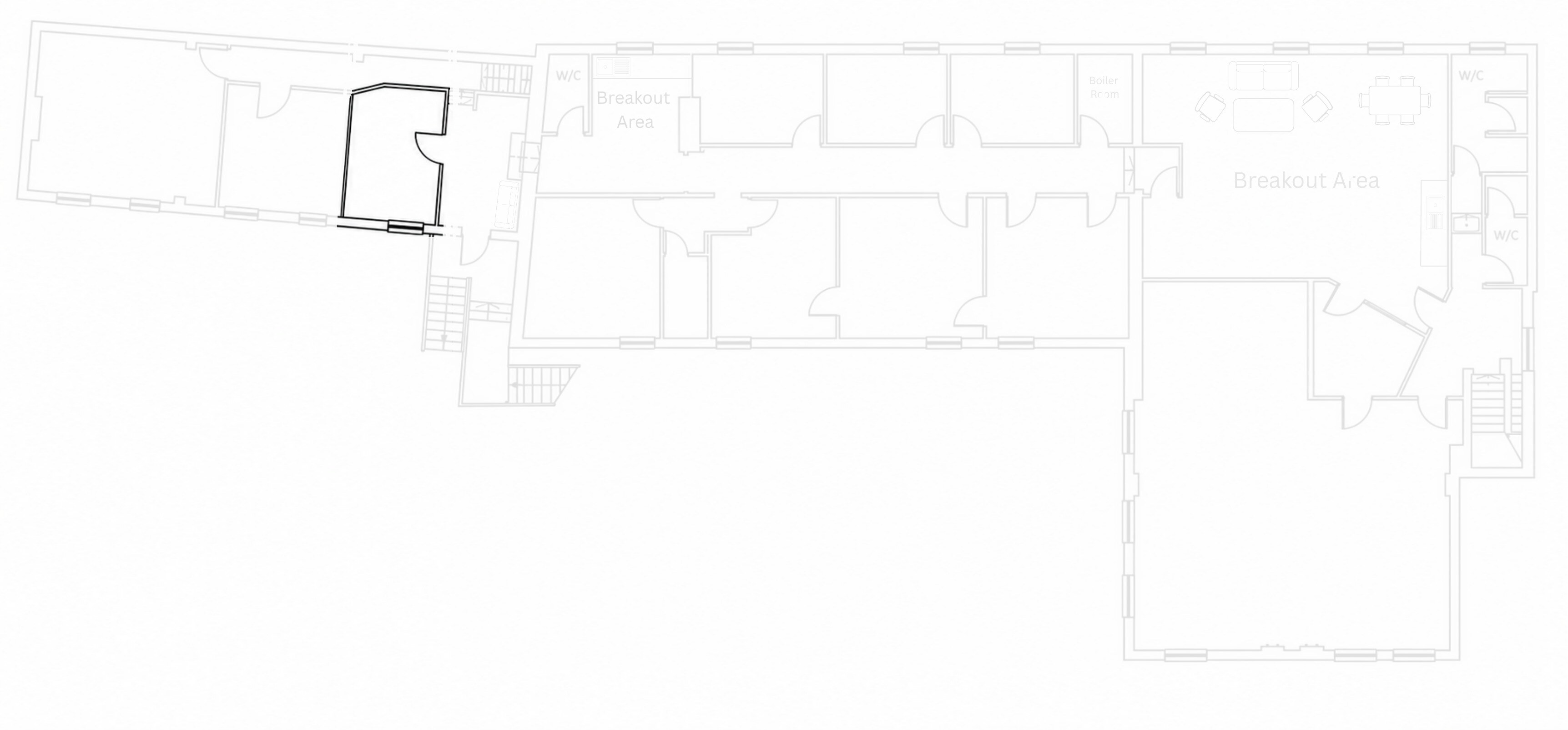 First-floor location plan highlighting office G9
