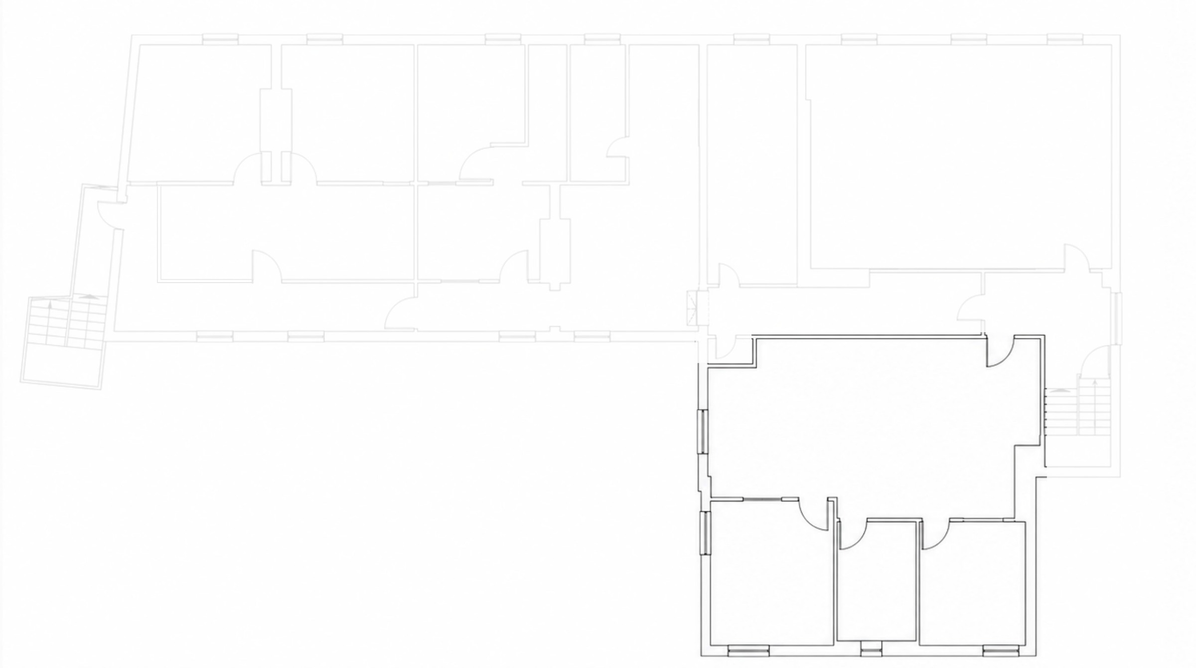 Second-floor location plan highlighting office C1