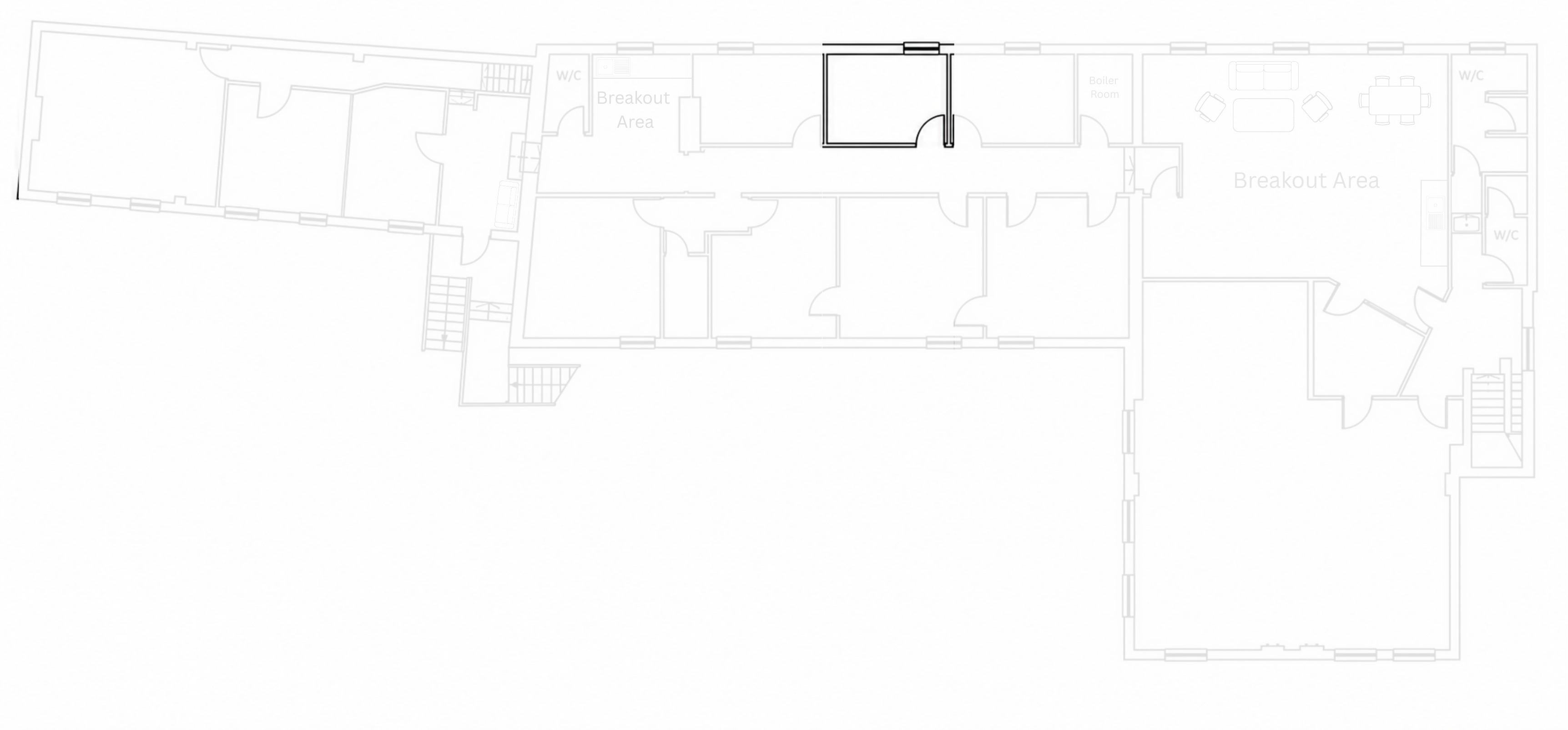 First-floor location plan highlighting office G8